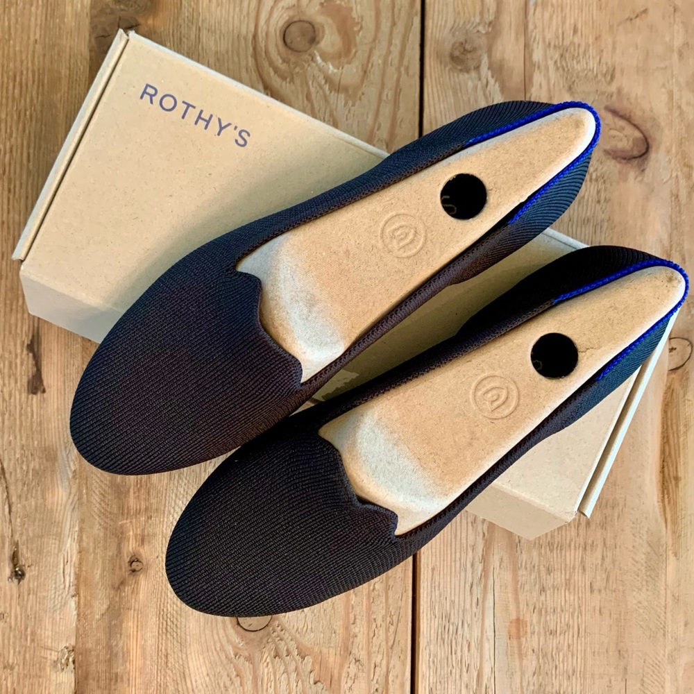 Solid Black Rothy’s “The Loafer” !!NIB!!